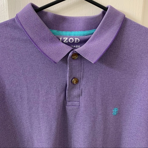 IZOD Men’s Small Knit Golf Shirt - Picture 3 of 13